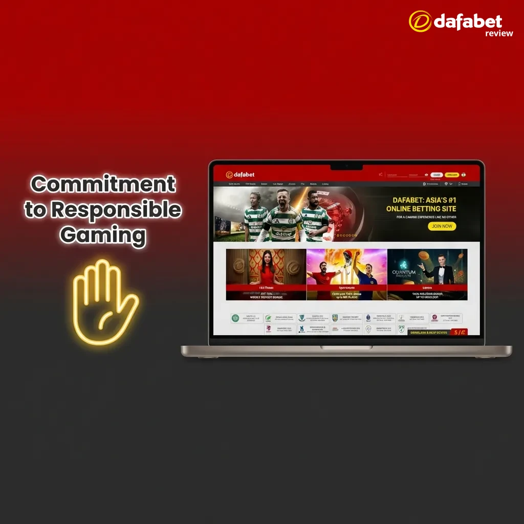 Dafabet responsible gaming tools including deposit limits, self-exclusion options, and links to gambling support organizations