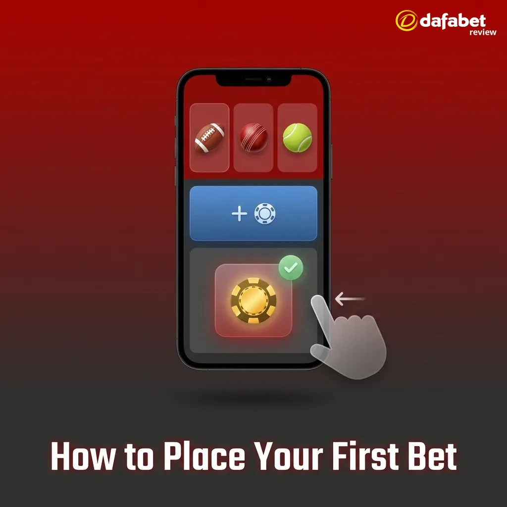 Smartphone displaying sports betting interface with highlighted bet slip and confirmation button