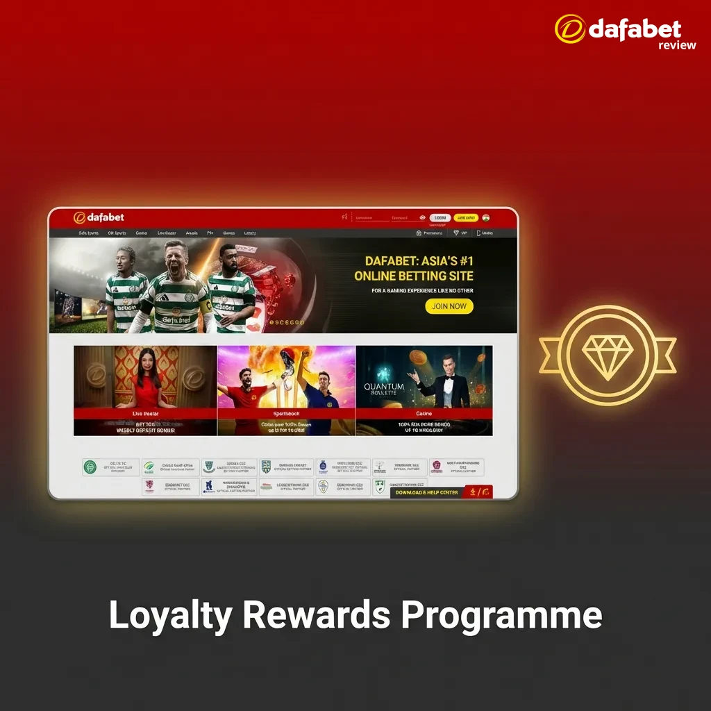 Dafabet loyalty tiers from Bronze to Platinum with rewards including bonus funds, free bets, and exclusive perks for players