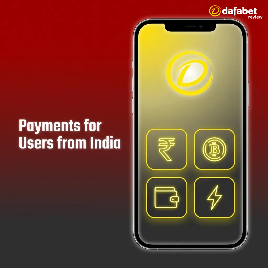 Payment options for Indian users including UPI, cards, e-wallets, bank transfer, and cryptocurrency