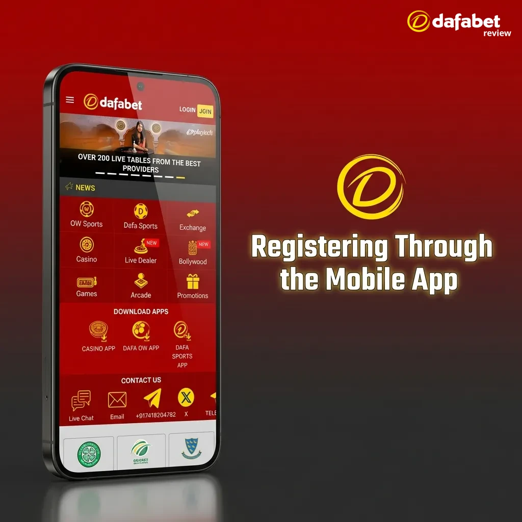 Mobile app registration screen showing Join Now button and sign-up form with personal information fields