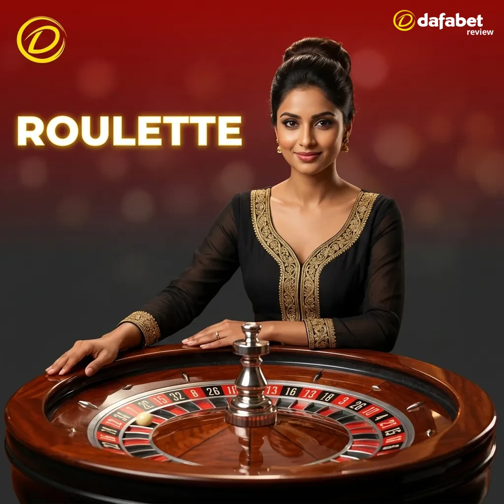 Roulette wheel with ball spinning, showing numbered slots and betting table with colored chips placed on various numbers