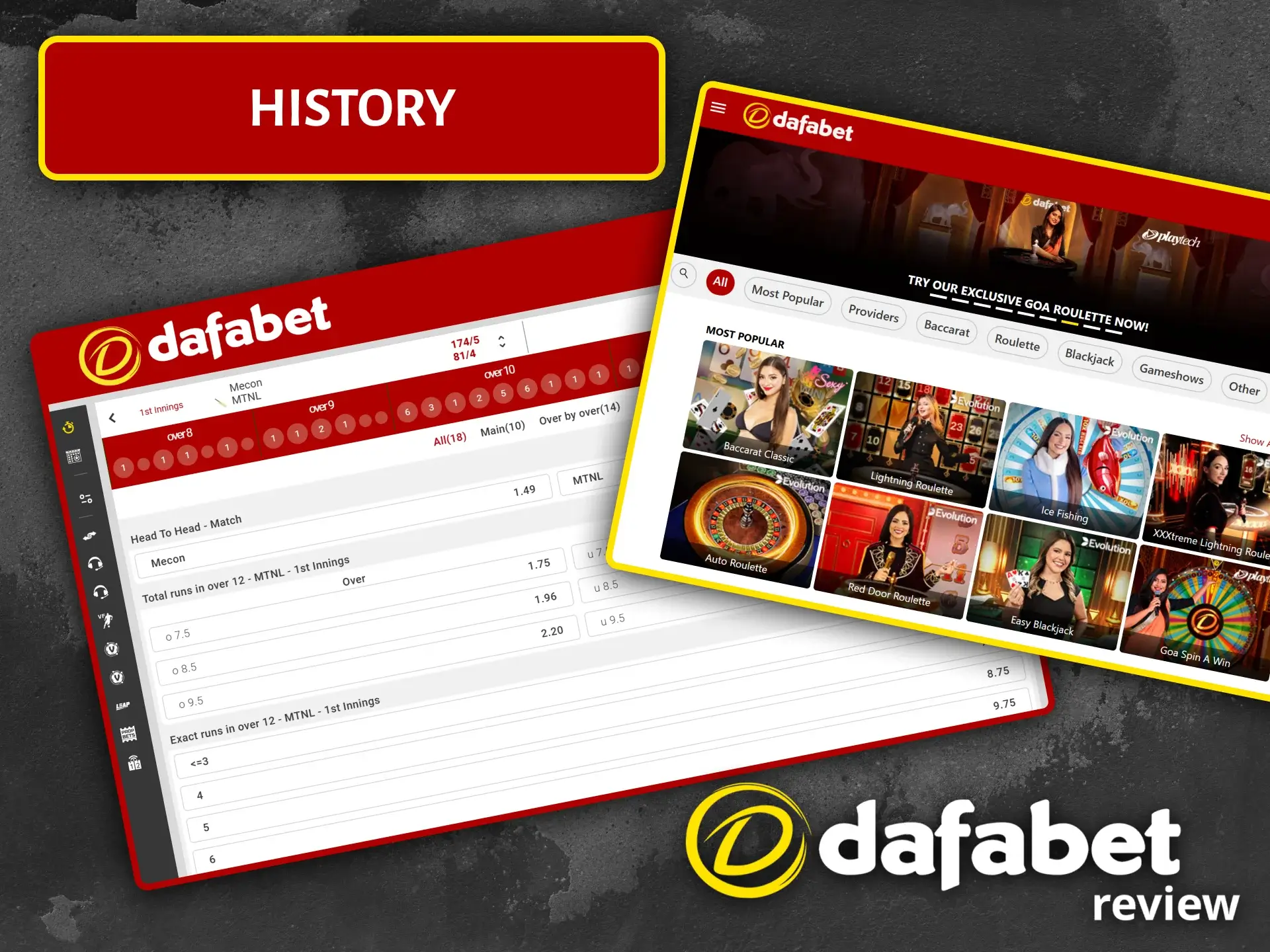 Learn about the successful history of the Dafabet brand in the global gambling industry.