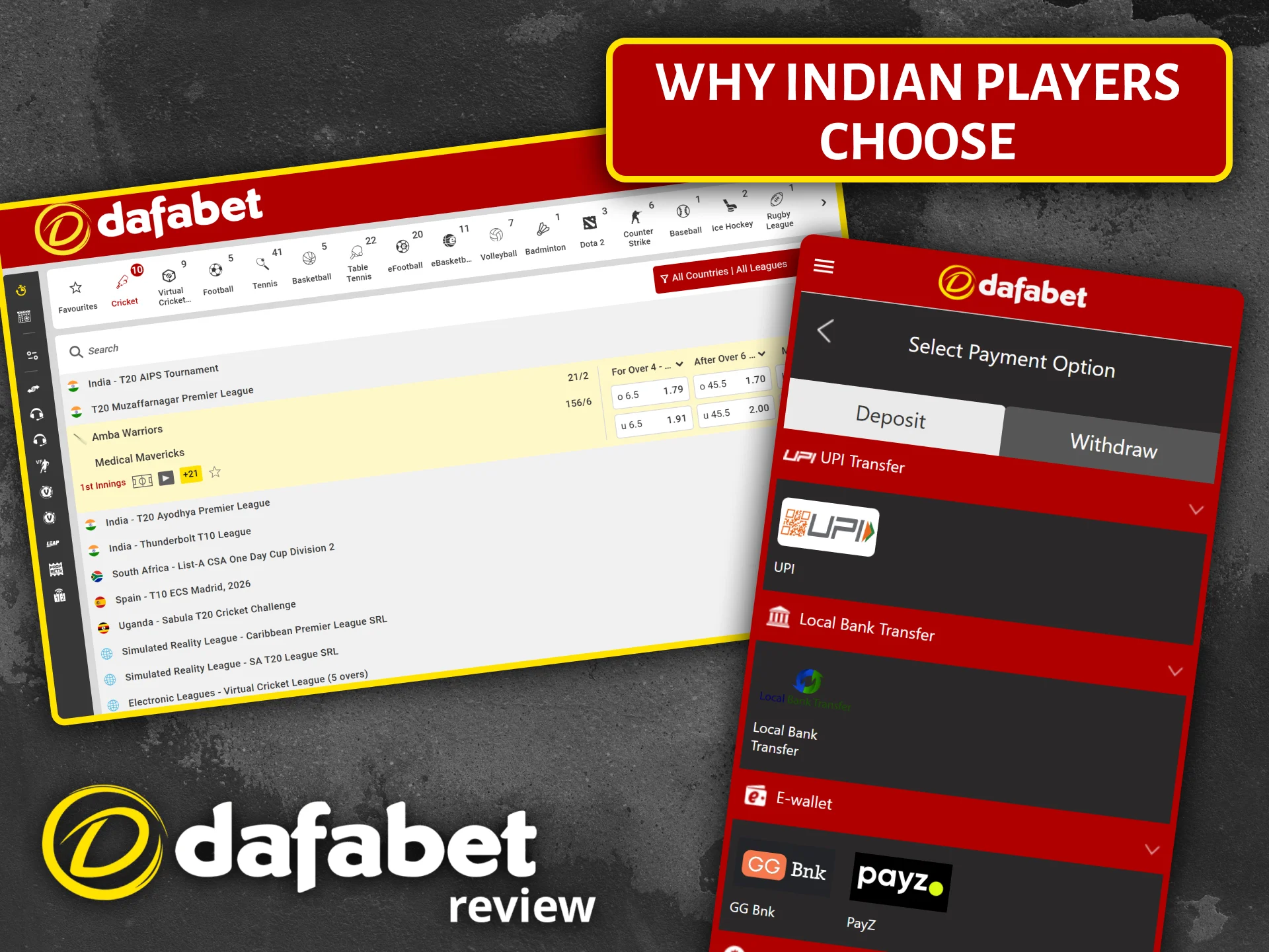 There are many reasons why Indian players prefer the Dafabet platform for sports betting and casino games.