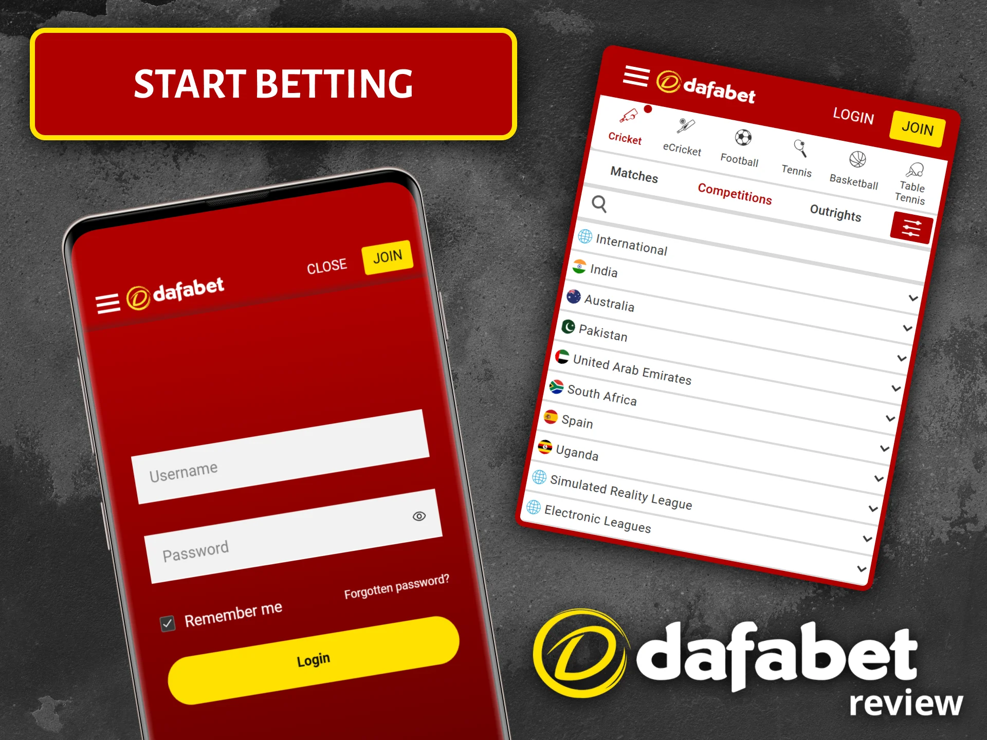 Find out how easy it is to place your first bet using the Dafabet mobile betting app.
