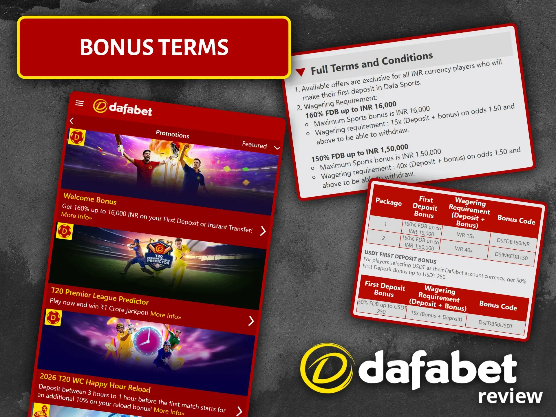 Before you start playing at the casino, please read the terms and conditions of the Dafabet bonus program.