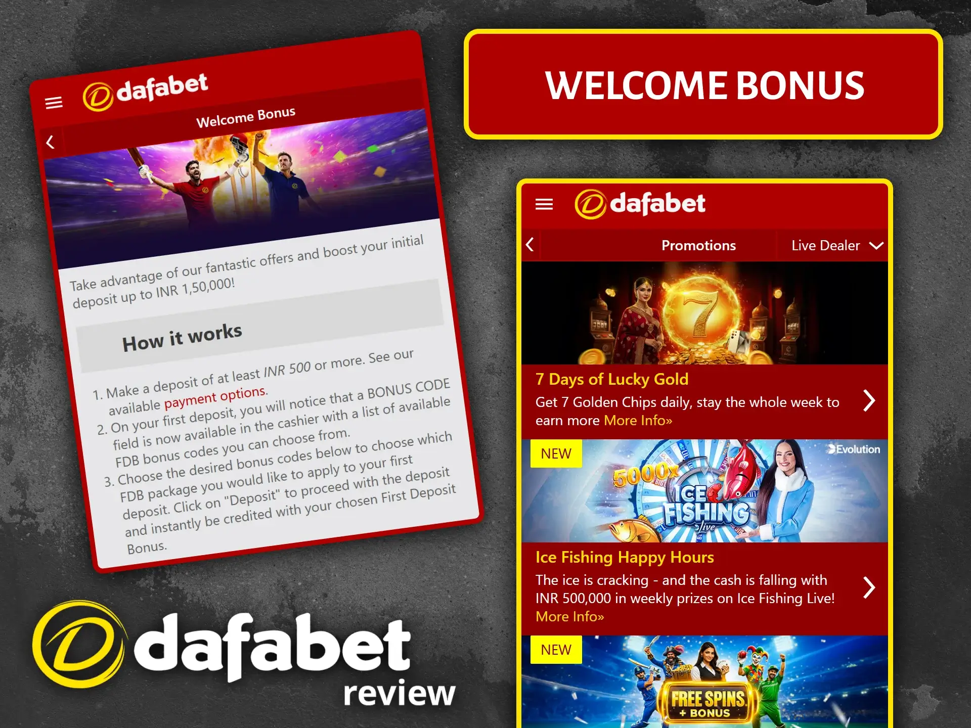Get your Dafabet Casino welcome bonus and start playing live dealer games now.