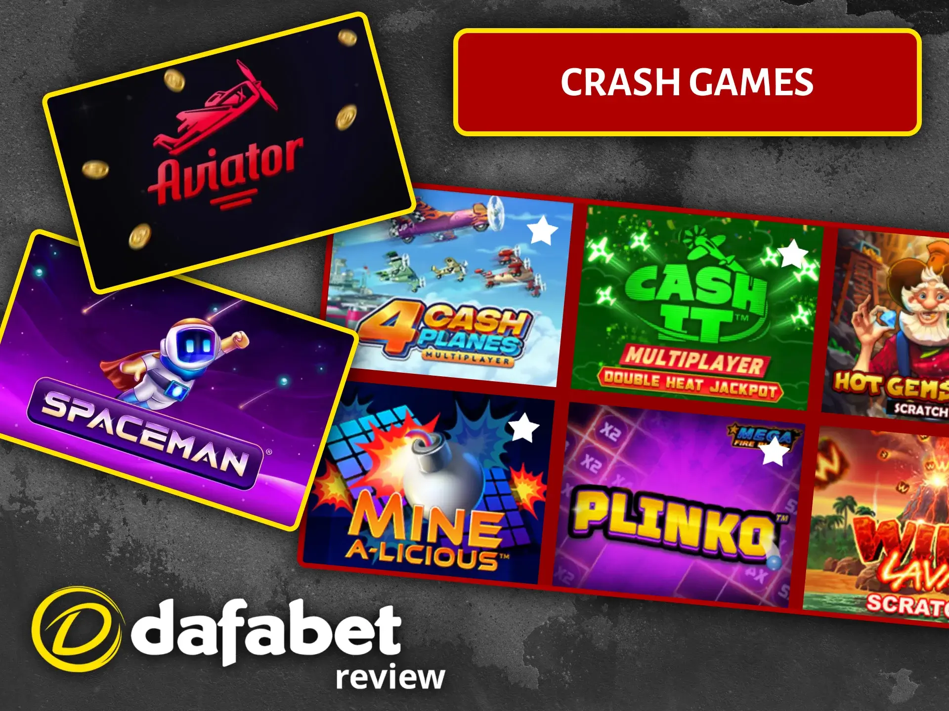 Play exciting crash games like Aviator and win big at Dafabet.