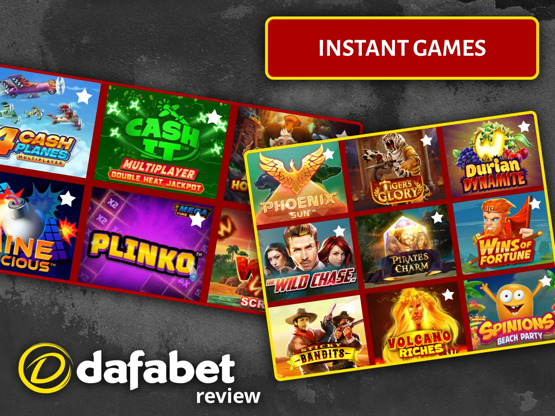 Play instant games at Dafabet for fast results and payouts.