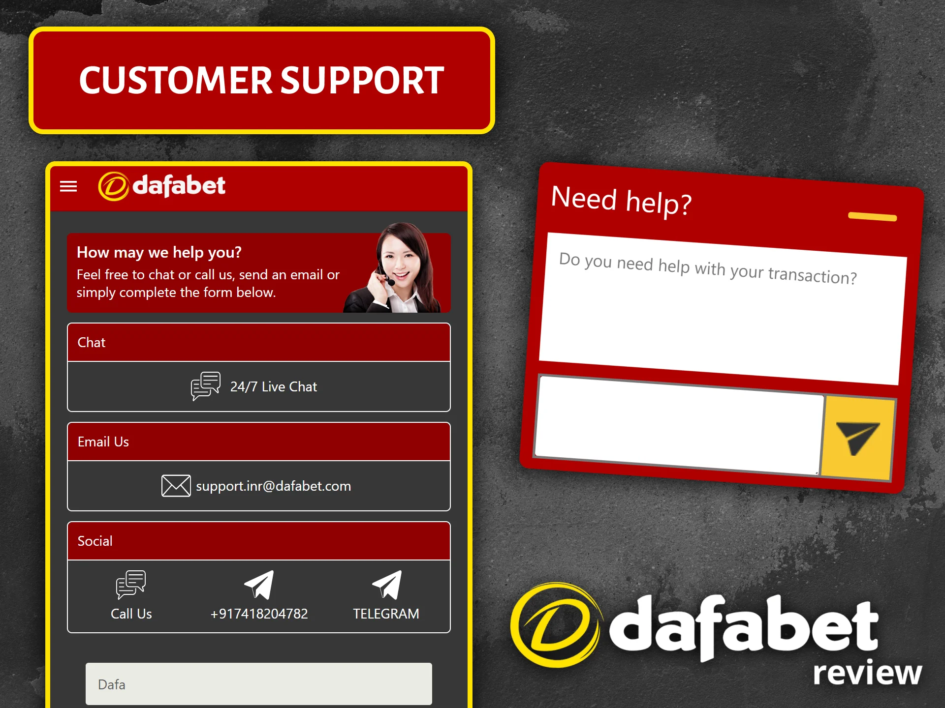 For professional assistance with any questions, please contact Dafabet customer support.