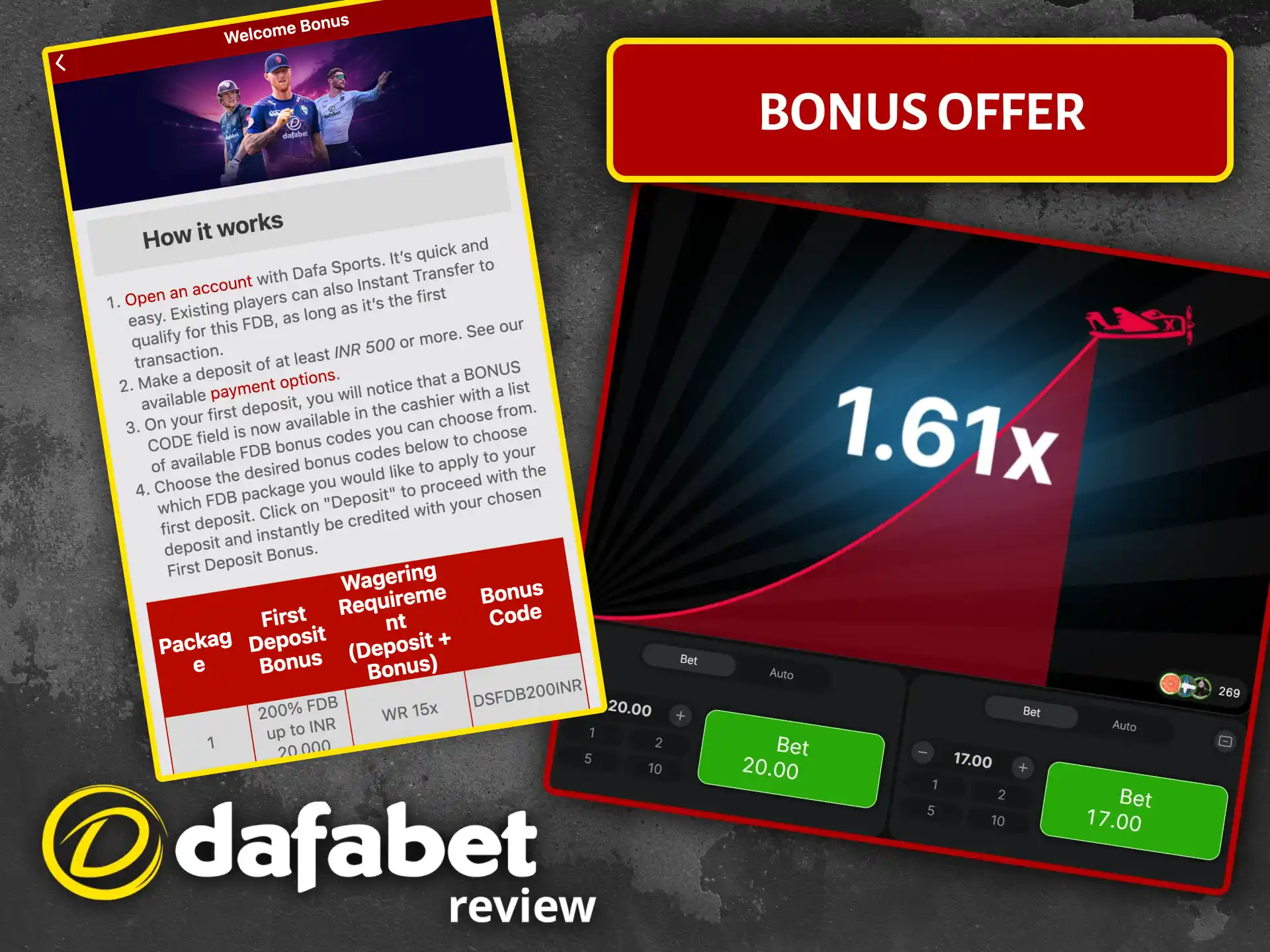 Get your exclusive Aviator bonus at Dafabet Casino and start flying towards big wins.